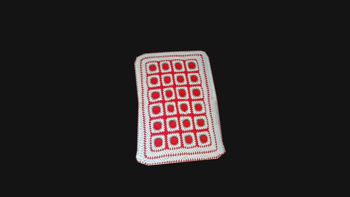 Crochet rug 1 3D Model