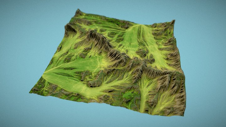 Light Terrain 3D Model
