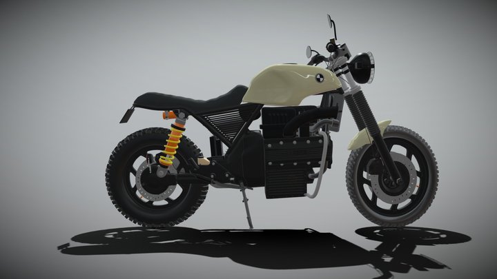 Motorcycle BMW k 100 3D Model