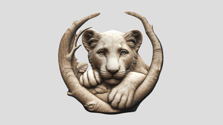 Lion 002 – Gratis 3D-model STL
