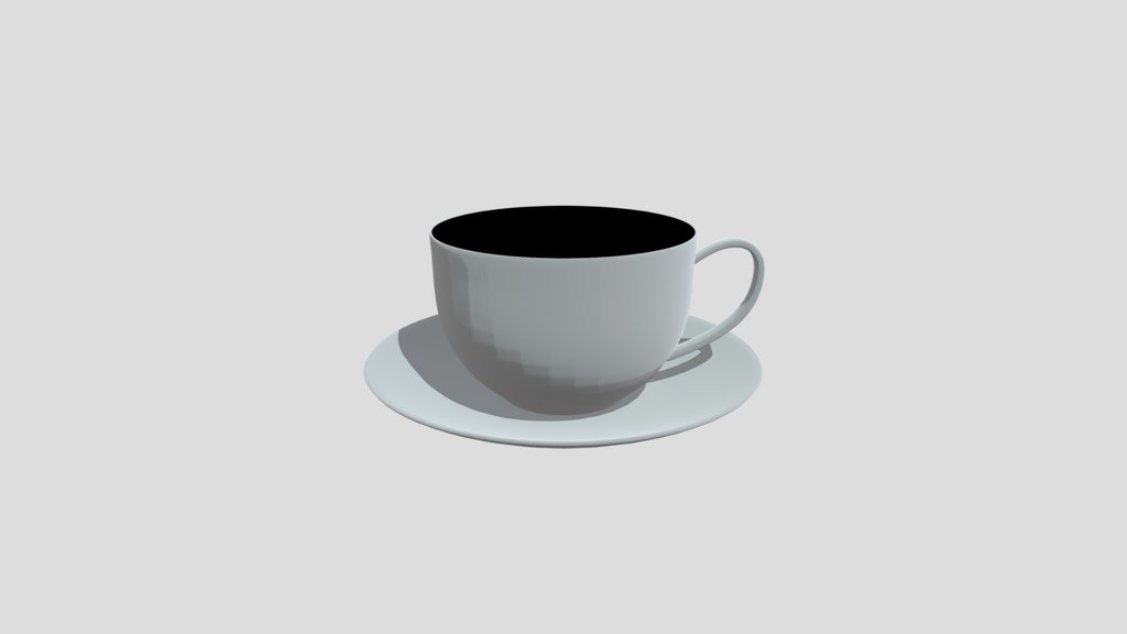 Transparent Glass Coffee Cup With Saucer