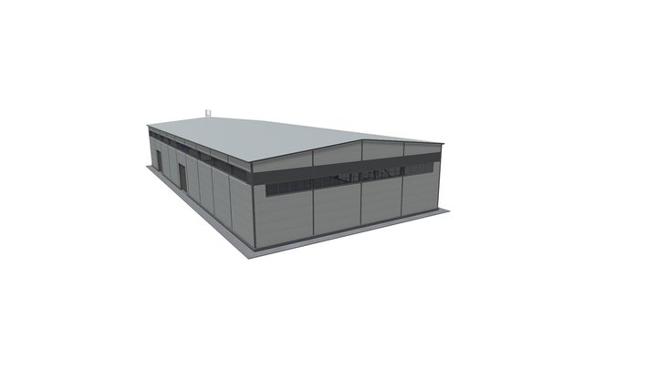 Склад 24х54 3D Model