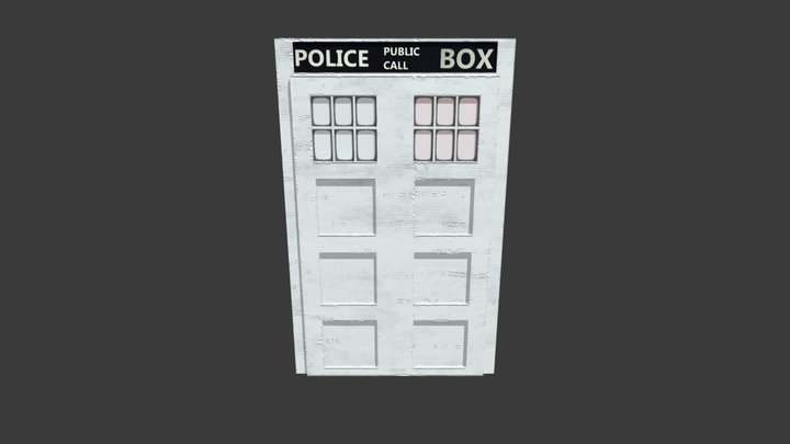 Door Low Poly 3D Model