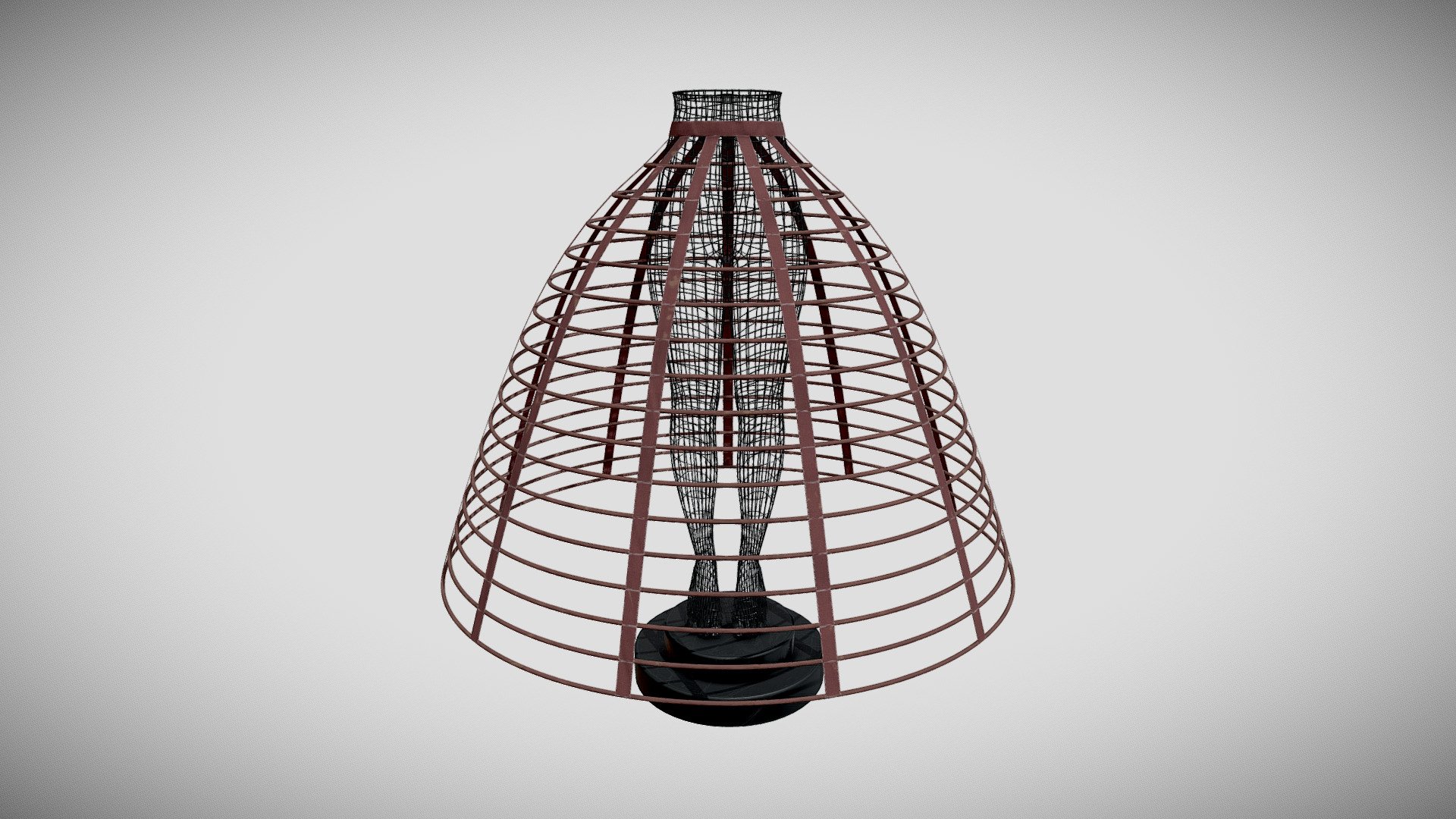 Crinoline (1860, 16 hoops) - a 3D reconstruction