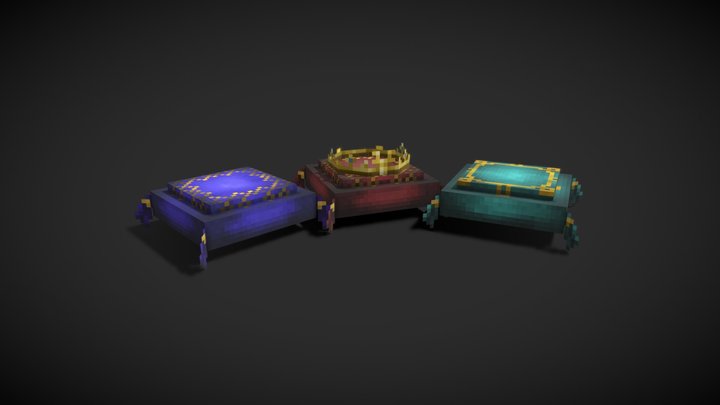 Royal Cushions 3D Model