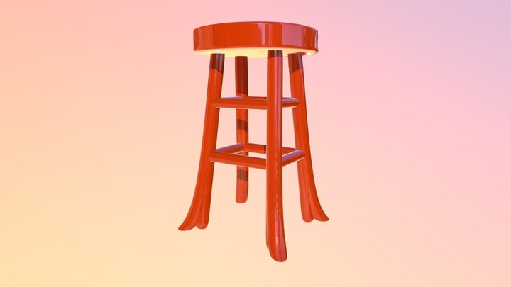 Bar chair – Kostenloses 3D-Modell STL