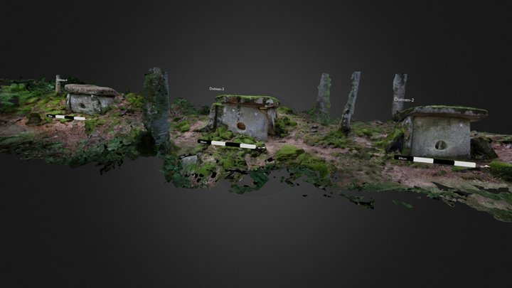 Dolmens Rybalko (group) 3D Model
