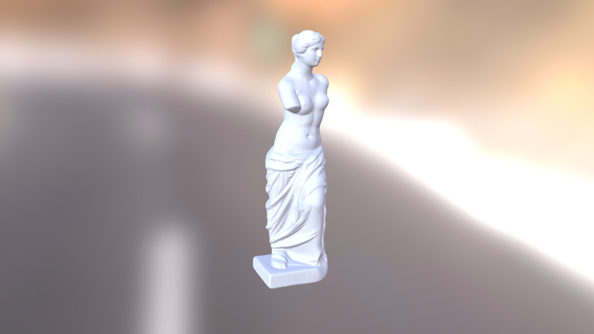 3D model Venus de Milo - This is a 3D model of the Venus de Milo. The 3D model is about a white statue of a person.