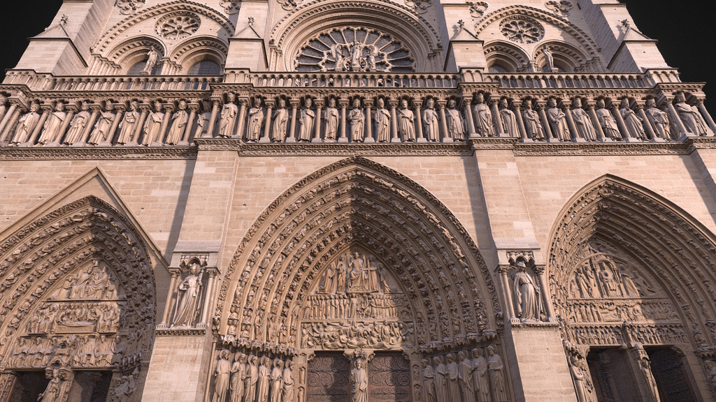 Notre Dame de Paris - A 3D model collection by Thomas Flynn