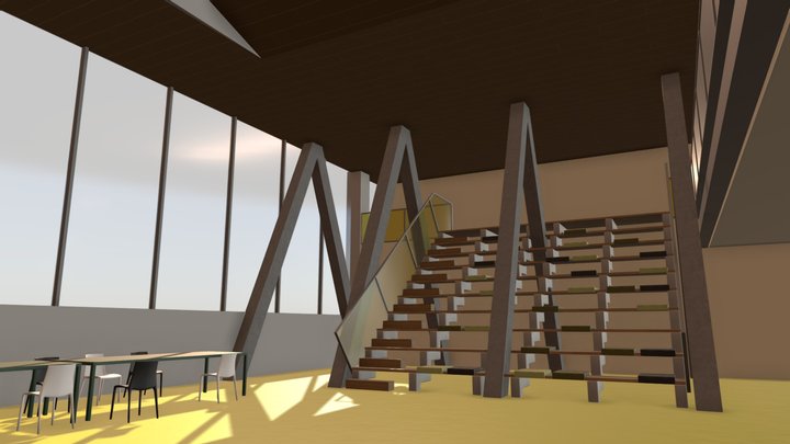 UvA Roeterseiland campus - building M 3D Model