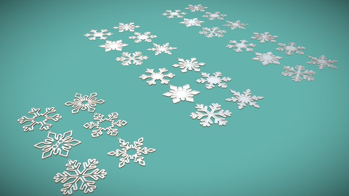 SNOWFLAKES 3D Model