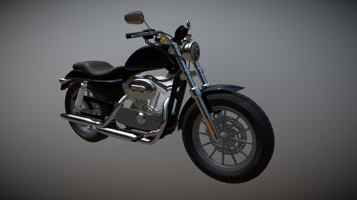 Harley XL Sportster 3D Model