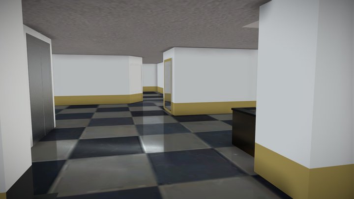 Простой интерьер 3D Model