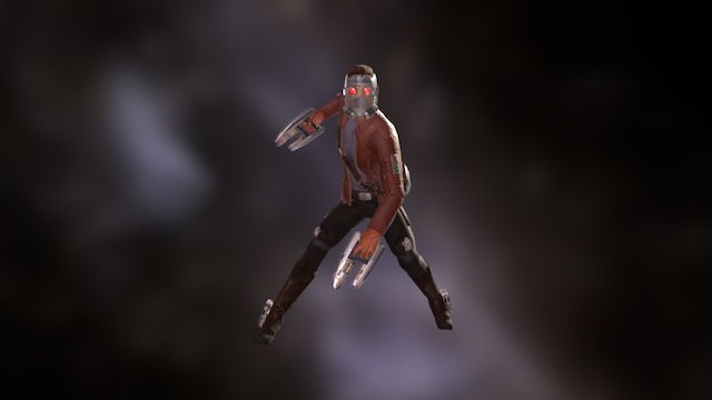 Star lord (Action pose) 3D Model