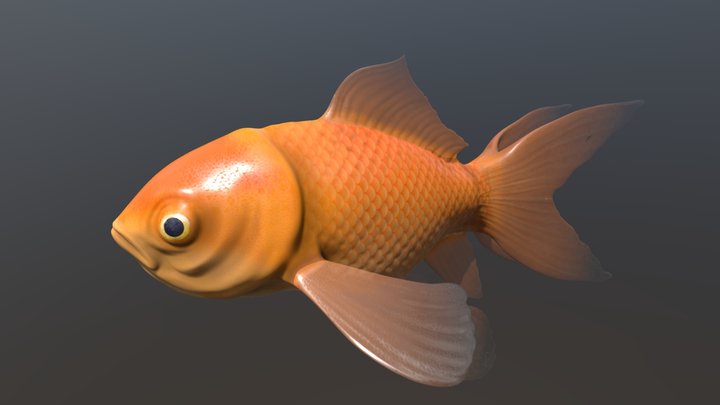 Goldfish [Texturing Challenge: Fish] 3D Model