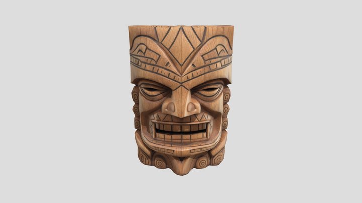 Wooden Tiki 3D Model