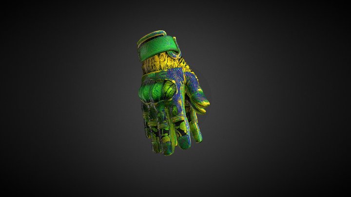 Gloves | Green Mesh 3D Model