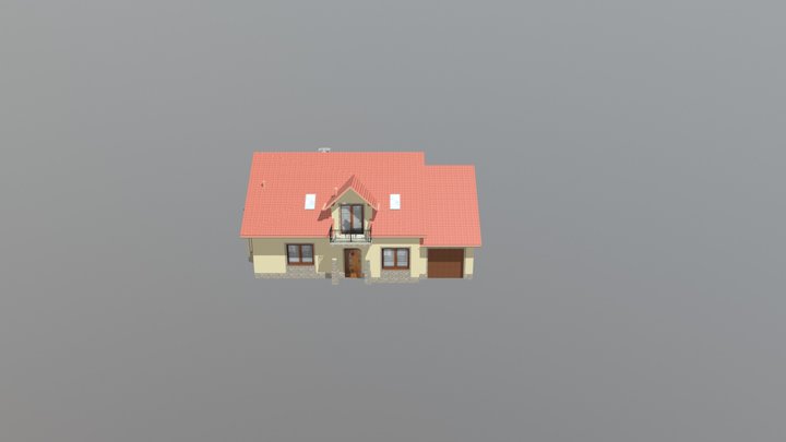 Model 3D domu jednorodzinnego 3D Model
