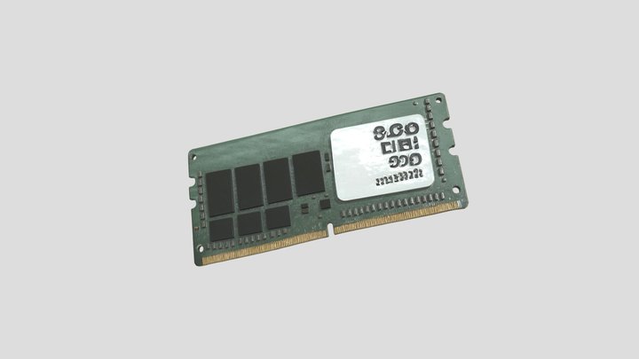 ram module 32gb 3D Model