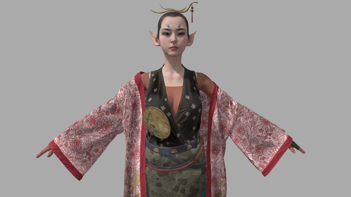 Black Myth: Wukong - Ping Ping (Human) [Static] – Modello 3D gratuito STL
