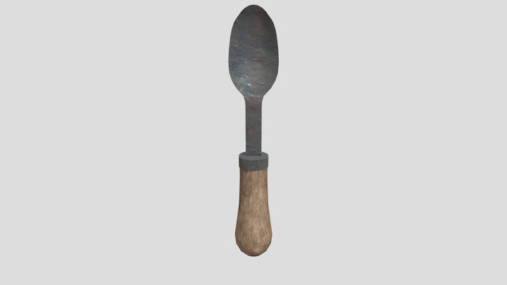 Medieval Spoon 3D Model