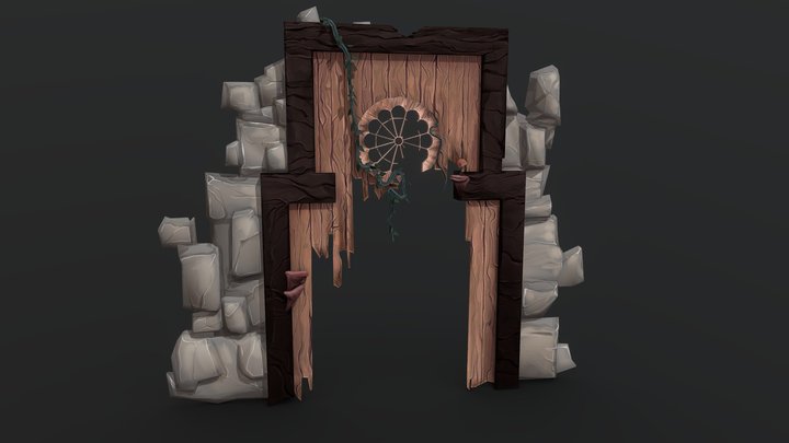 Porte_en_ruines_1LP 3D Model