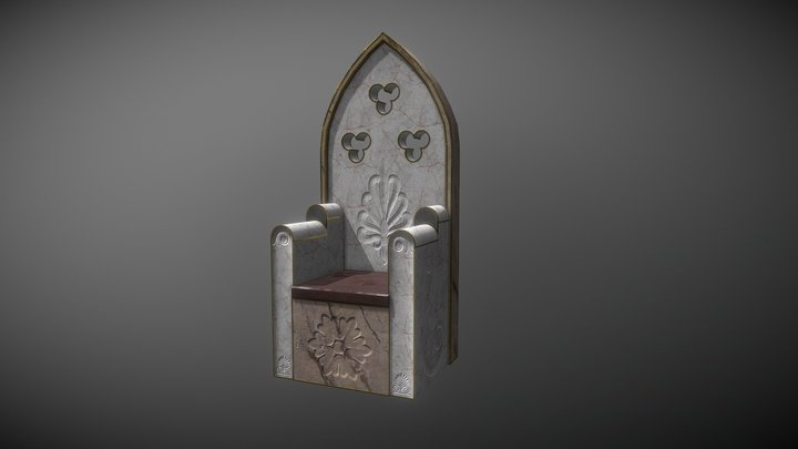 Marble Throne 3D Model