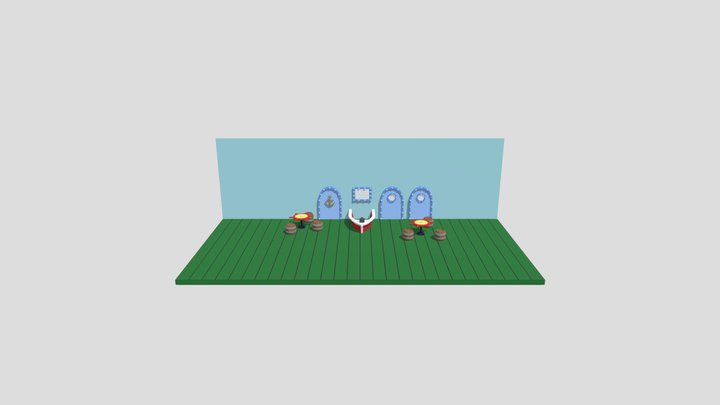 Spongebob-hamburger-restaurant 3D Model