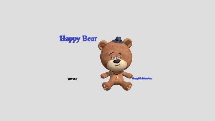 Happy Bear 3D 3D Model