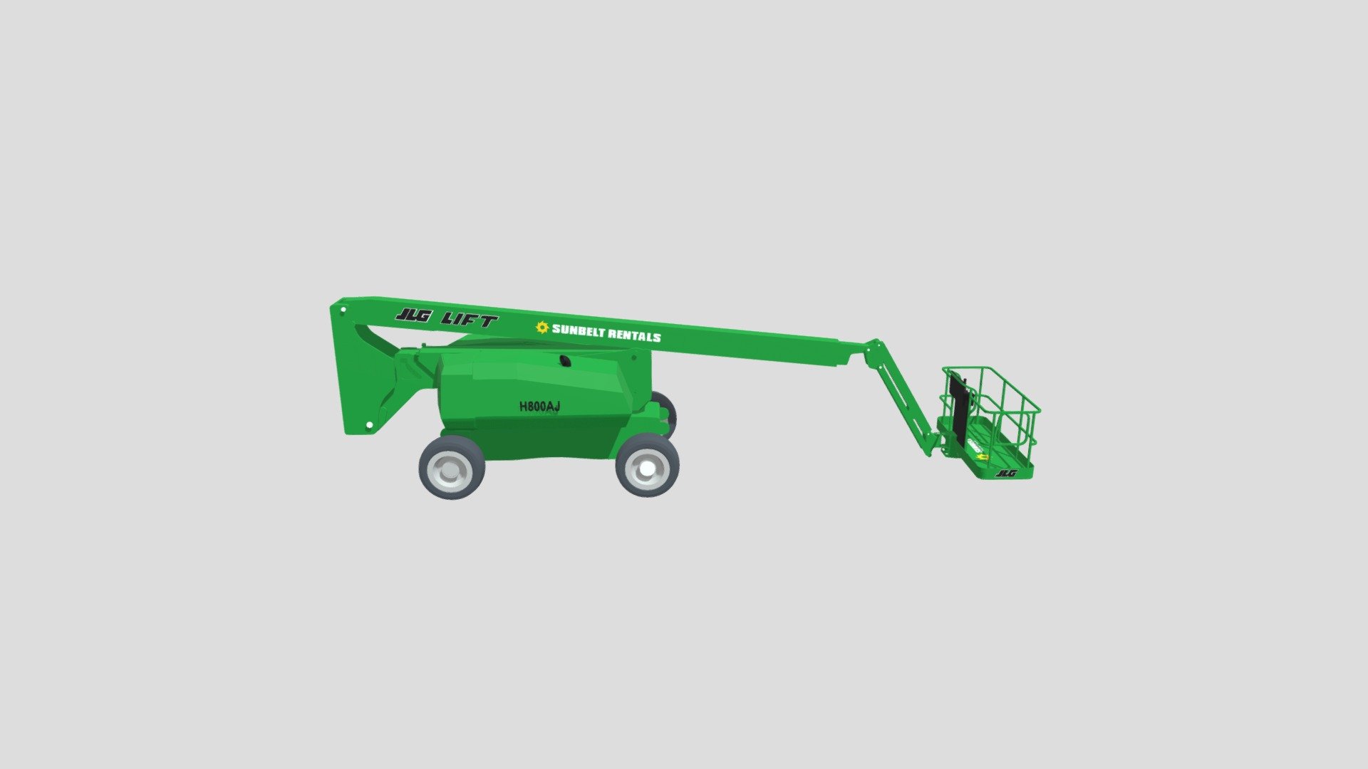 Sunbelt Rentals Articulating Boom Lift H800AJ 3D model by bimstore