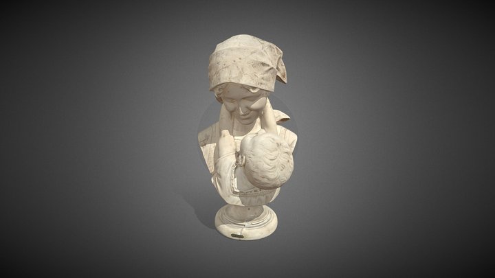 "Mère à l'enfant" with Leo 3D Model