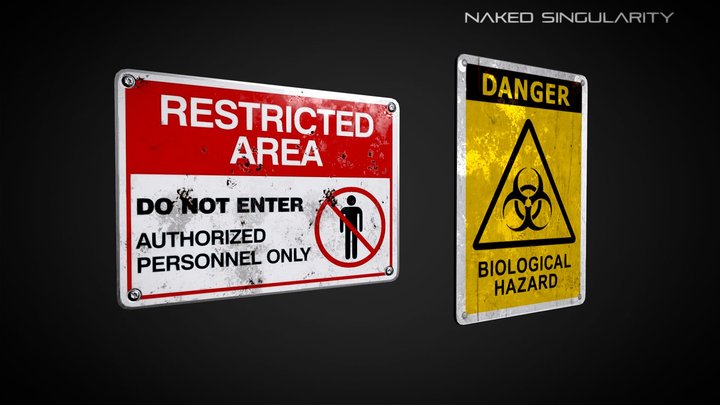 Warning Signs | Virus Laboratory 3D Model