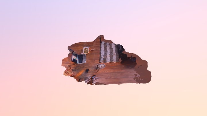 College home scene 3D Model