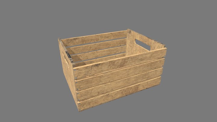 Crate 3D Model