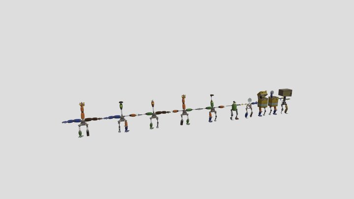 Proto Mimics [FNaF: Secret Of The Mimic] 3D Model