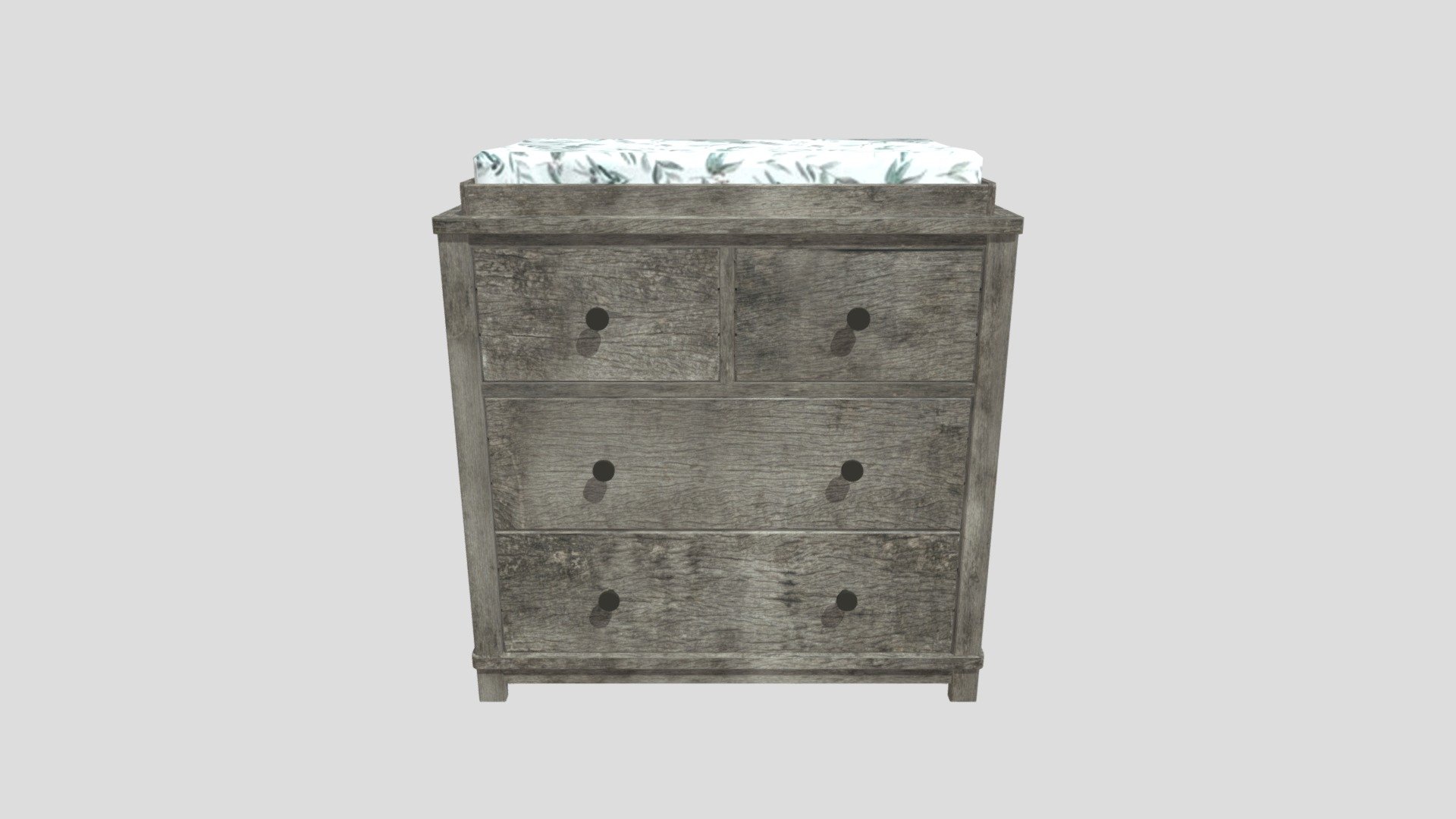 Weathered Wood Changing Dresser
