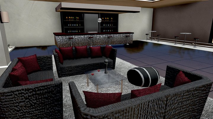 Lounge OBJ Test 3D Model
