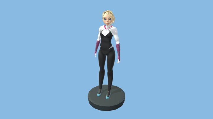 Spider Gwen Stacy 3D Model
