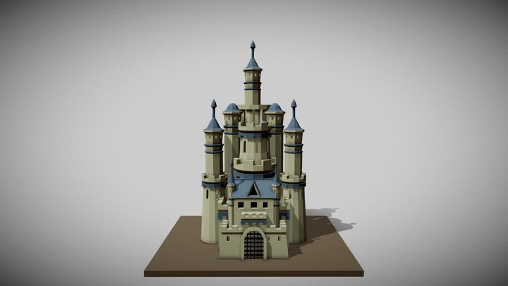 Castle(Low Poly) 3D Model