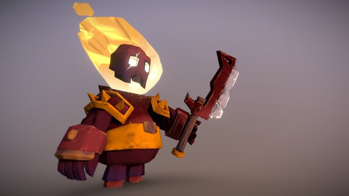 Flame golem 3D Model