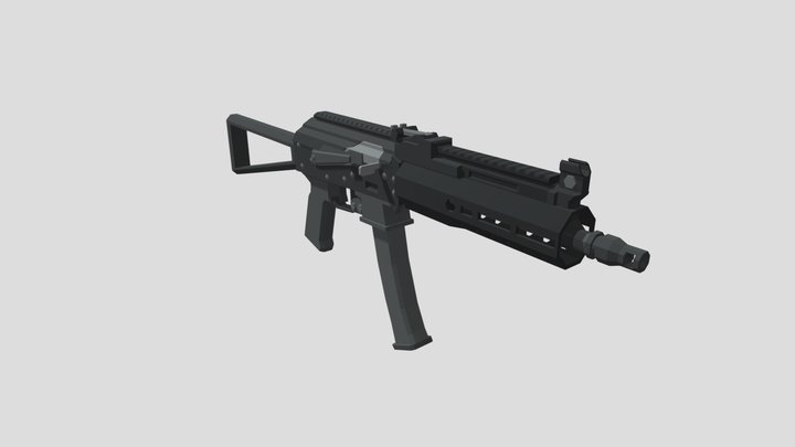 PP19-01 sub machine gun 3D Model