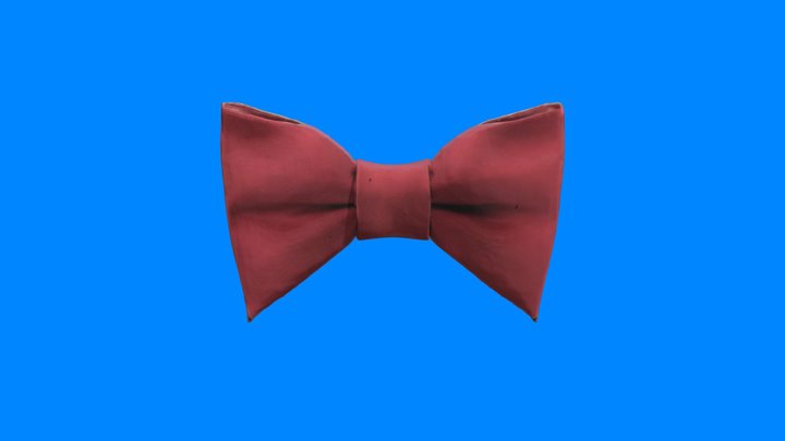 A red bow tie 3D Model