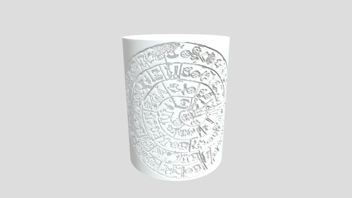 Phaistos Disc _Minoan palace_island of Crete 3D Model