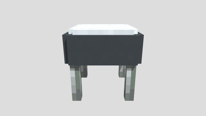 Bar Stool Model for Minecraft 3D Model
