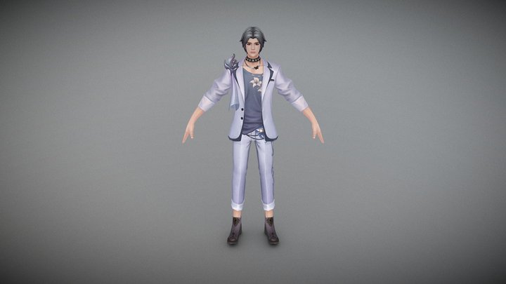西装男性角色 3D Model