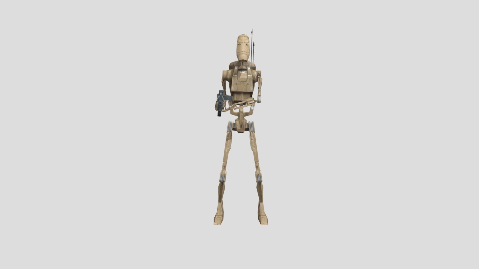 B1 Battle Droid 3d Model By Cat With Two Legs Catd 4762204 Sketchfab 8285