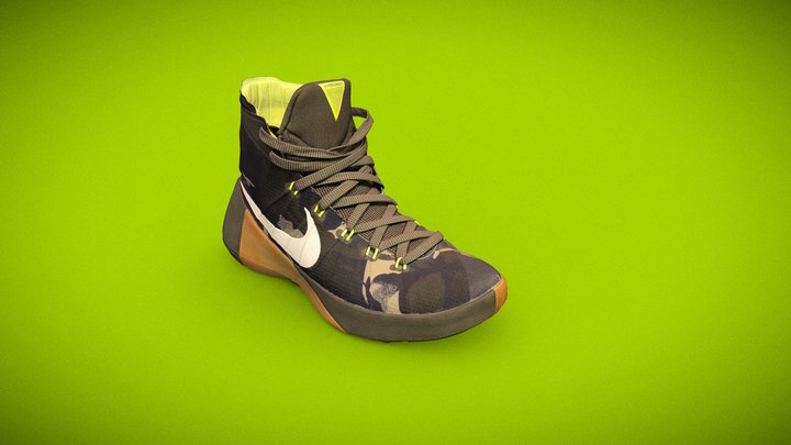 NIKE HYPERDUNK 2015 CAMO 3D Model