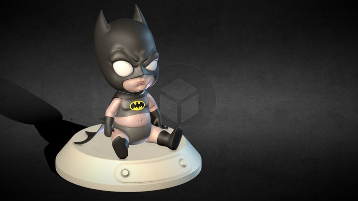 Painted Baby Batman - Buy Royalty Free 3D model by 3dprefabs [4763d6f] -  Sketchfab Store