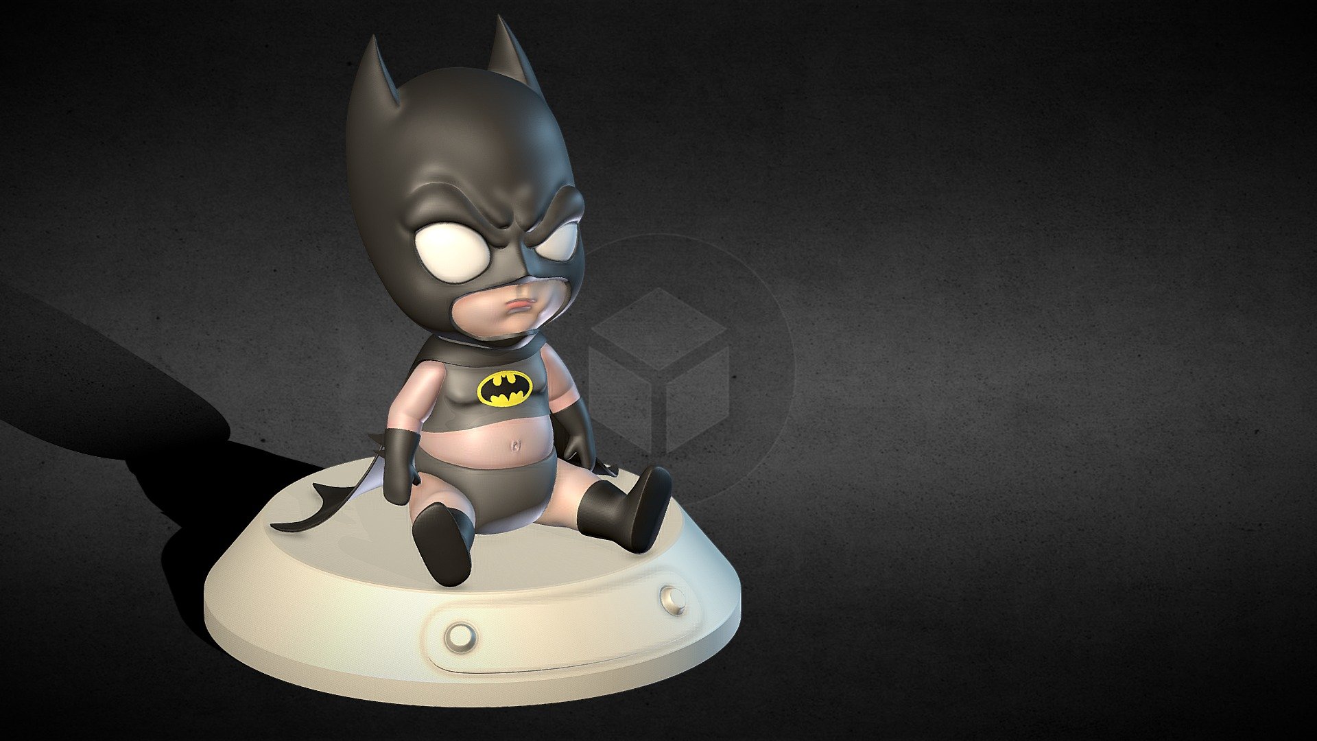 Painted Baby Batman - Buy Royalty Free 3D model by 3dprefabs (@3dprefabs)  [4763d6f]