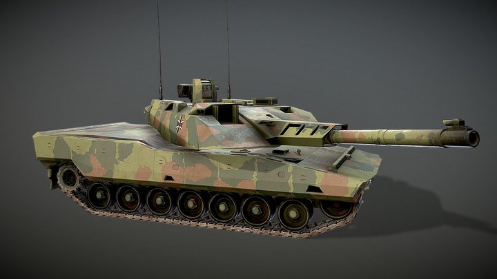 KF51 Panther - Woodland – Free 3D Model STL